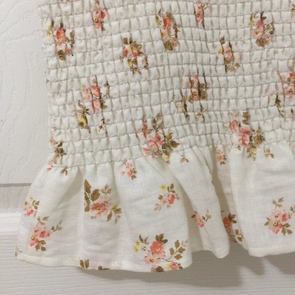 Reformation Junebug Ruffle Sleeveless Linen Top - Picture 4 of 5